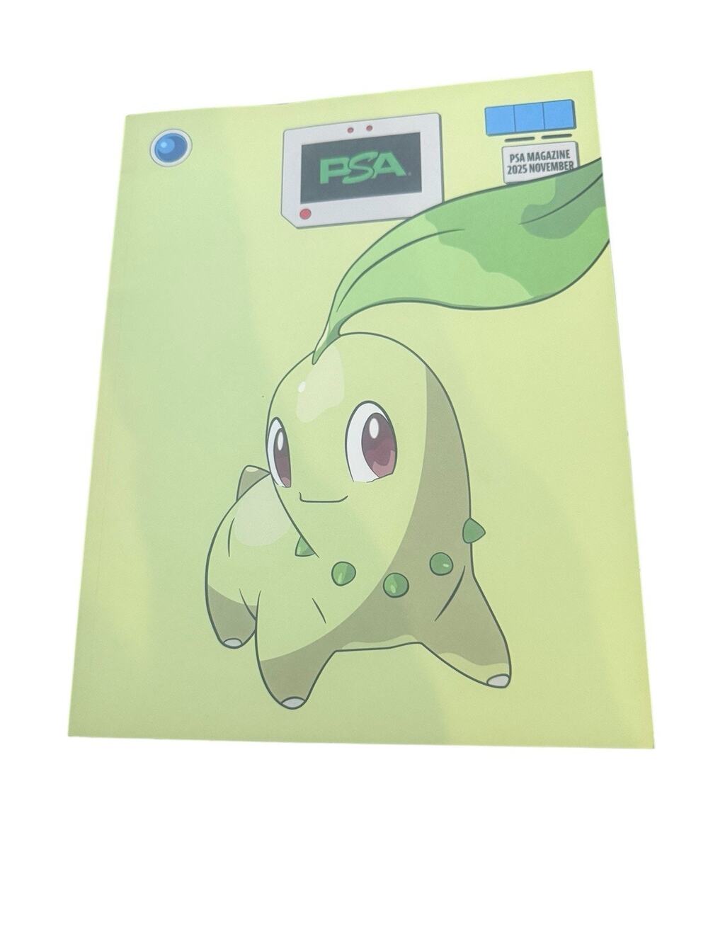PSA Card Magazine November 2025 Chikorita Pokemon Cover Volume No Number 20